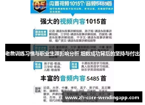 老詹训练习惯与职业生涯影响分析 细数成功背后的坚持与付出